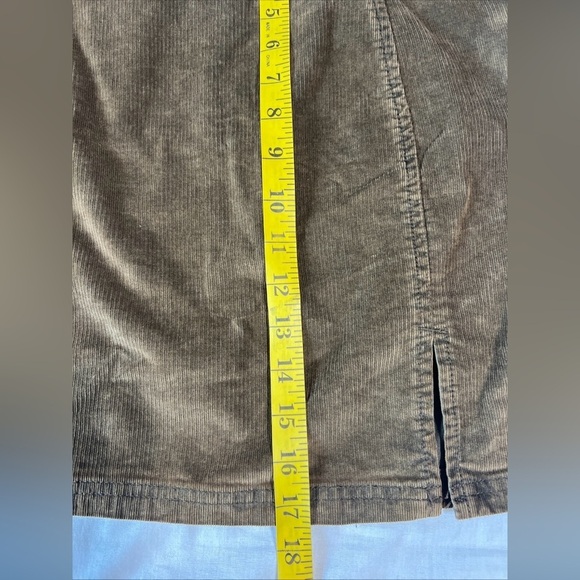 Free People Women’s Size Small  Brown A-Line Corduroy Mini Skirt Flat Front EUC. - Picture 5 of 7